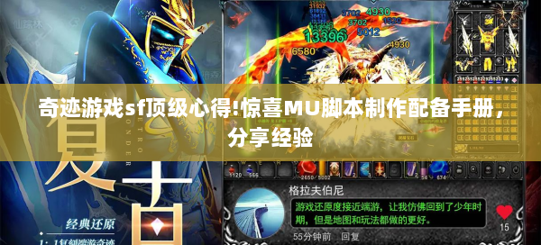 奇迹游戏sf顶级心得!惊喜MU脚本制作配备手册，分享经验  第2张